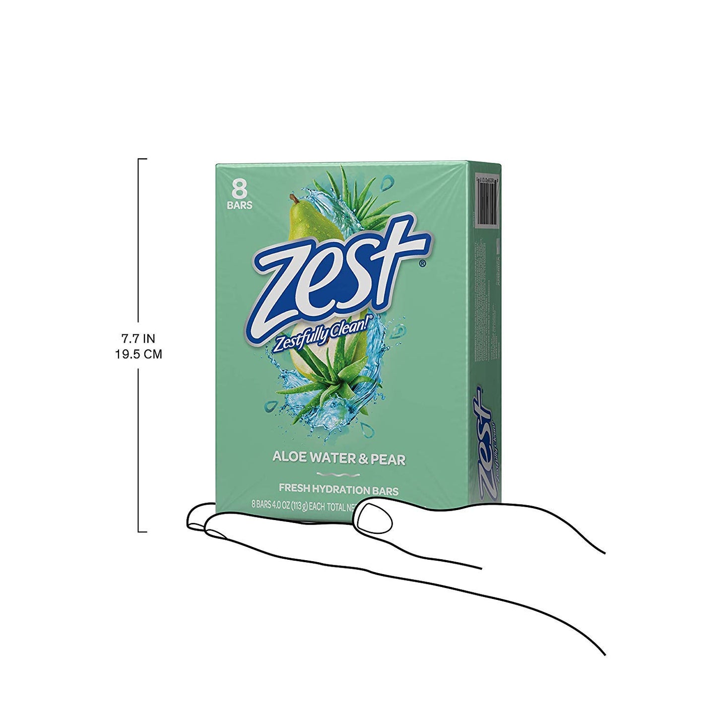 Zest Bar Soap, Fresh Aloe, 4 Oz, 16 Bars Pack