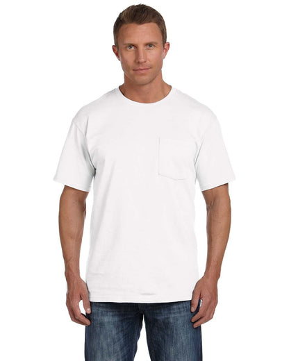 Fruit of the Loom Adult 5 oz. HD Cotton™ Pocket T-Shirt 3XL ATHLETIC HEATHER