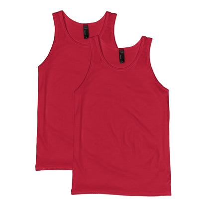 Hanes Men's X-Temp Tank Top 2 Pack, Deep Red, Large