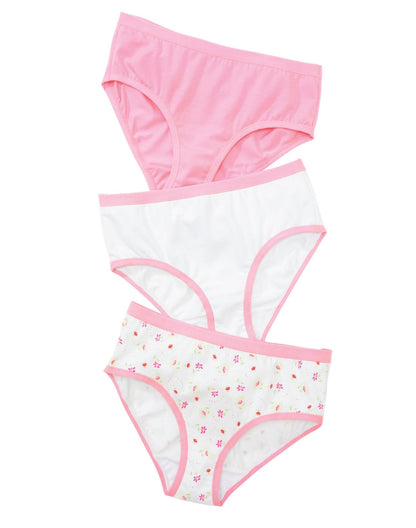 Hanes Girls Cotton Stretch Brief with ComfortSoft Waistband - 3 Pack gcsb30