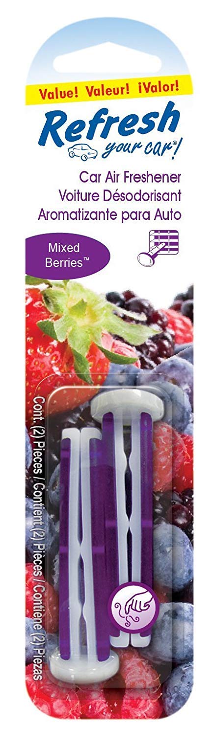 Refresh Your Car! 09451 Vent Stick, 2 Pack (Mixed Berries)