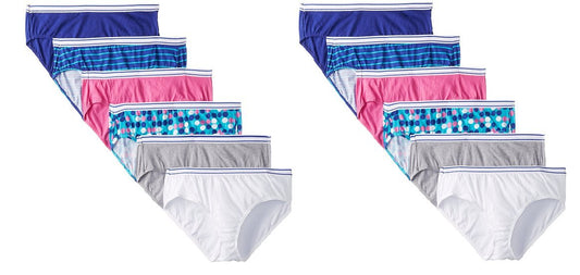Hanes Women's Hipster Panty (Pack of 12, Color May Vary) (9, Assorted-12 Pack)