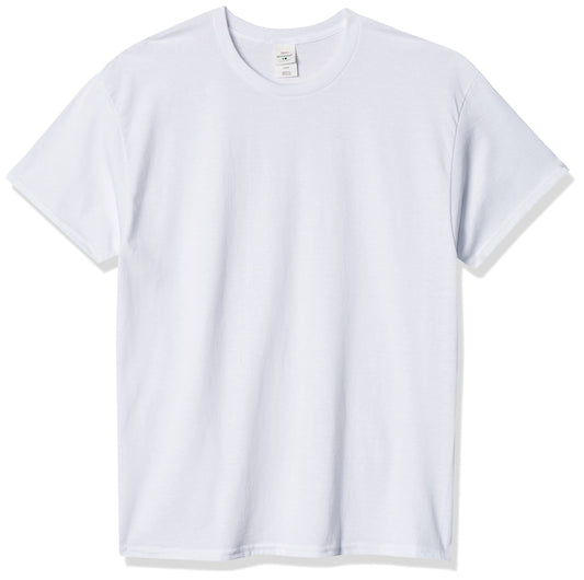 Hanes Men's Ecosmart T-Shirt (Pack of 6), White, Medium