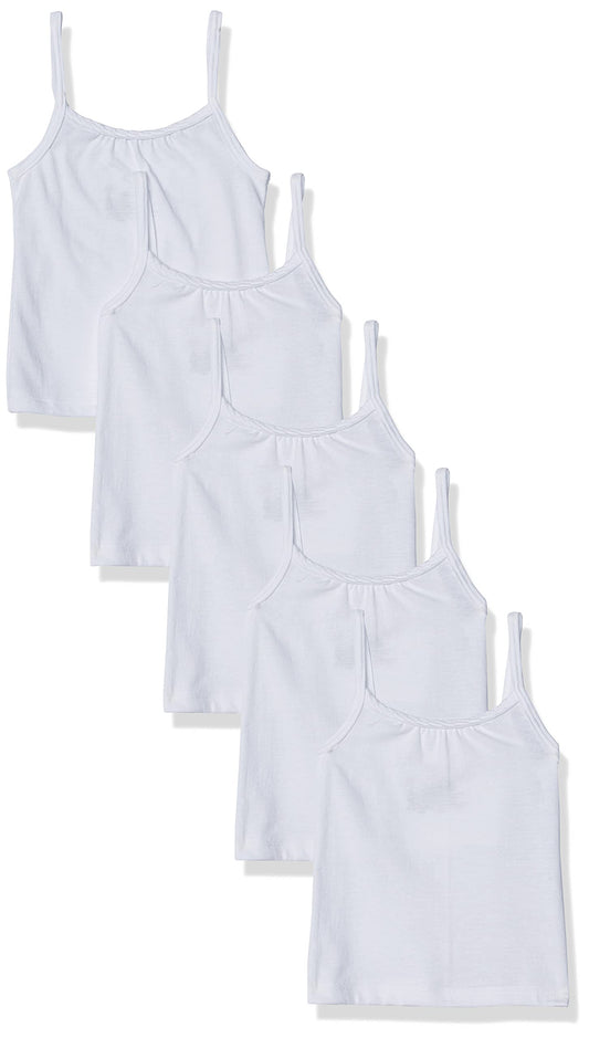 Hanes girls Tagless Cotton Cami Multipack Blouse, Assorted - 10 Pack, Large US