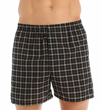 Fruit of the Loom mens Bigtartan Woven Boxer(pack 3) boxer briefs, Assorted, 3X Tall US