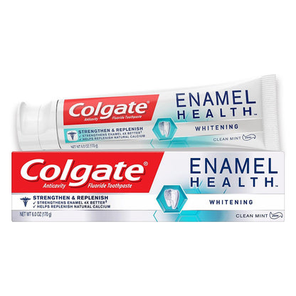 Colgate Enamel Health Whitening Toothpaste, Clean Mint, 6.0 oz