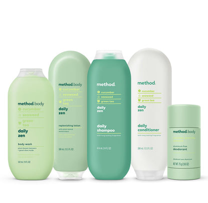 Method Daily Lotion, Daily Zen, Plant-Based Moisturizer for 24 Hours of Hydration, 13.5 fl oz (Pack of 1)