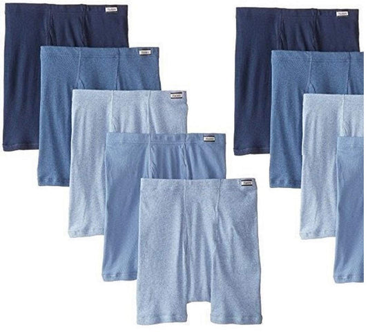 Hanes 9-Pack Men's ComfortSoft Waistband Tagless Boxer Briefs - Assorted Solids/Colors (XL)