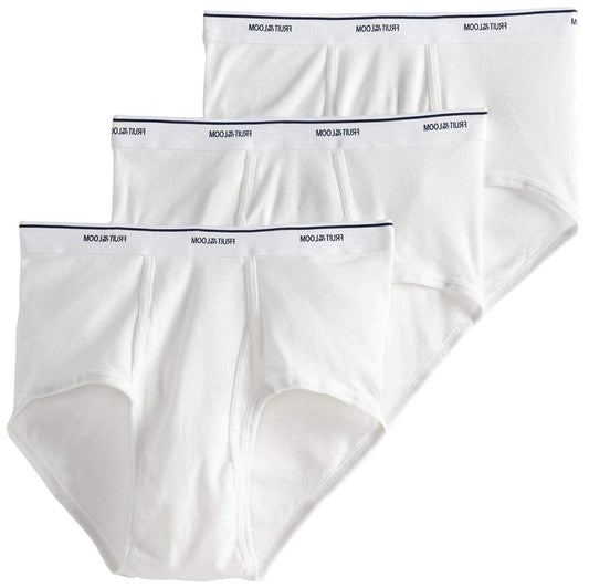Fruit of the Loom Men's Brief White, XX-Large(Pack of 3)