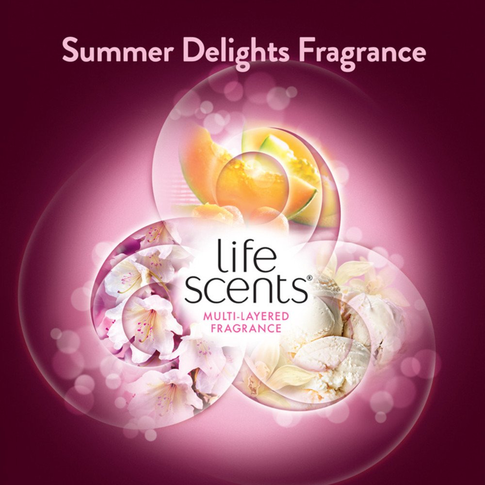 Air Wick plug in Scented Oil 3 Refills, Summer Delights, (3x0.67oz), Essential Oils, Air Freshener