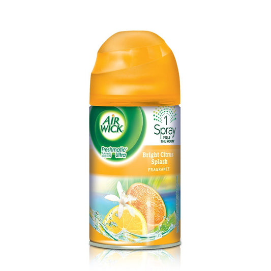 Air Wick Freshmatic Automatic Spray Air Freshener, Bright Citrus Splash, 4 Refills, 6.17 Ounce