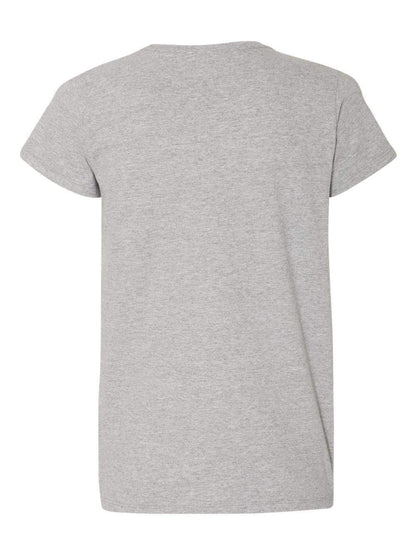 Hanes Relaxed Fit Women's ComfortSoft V-Neck T-Shirt Light Steel