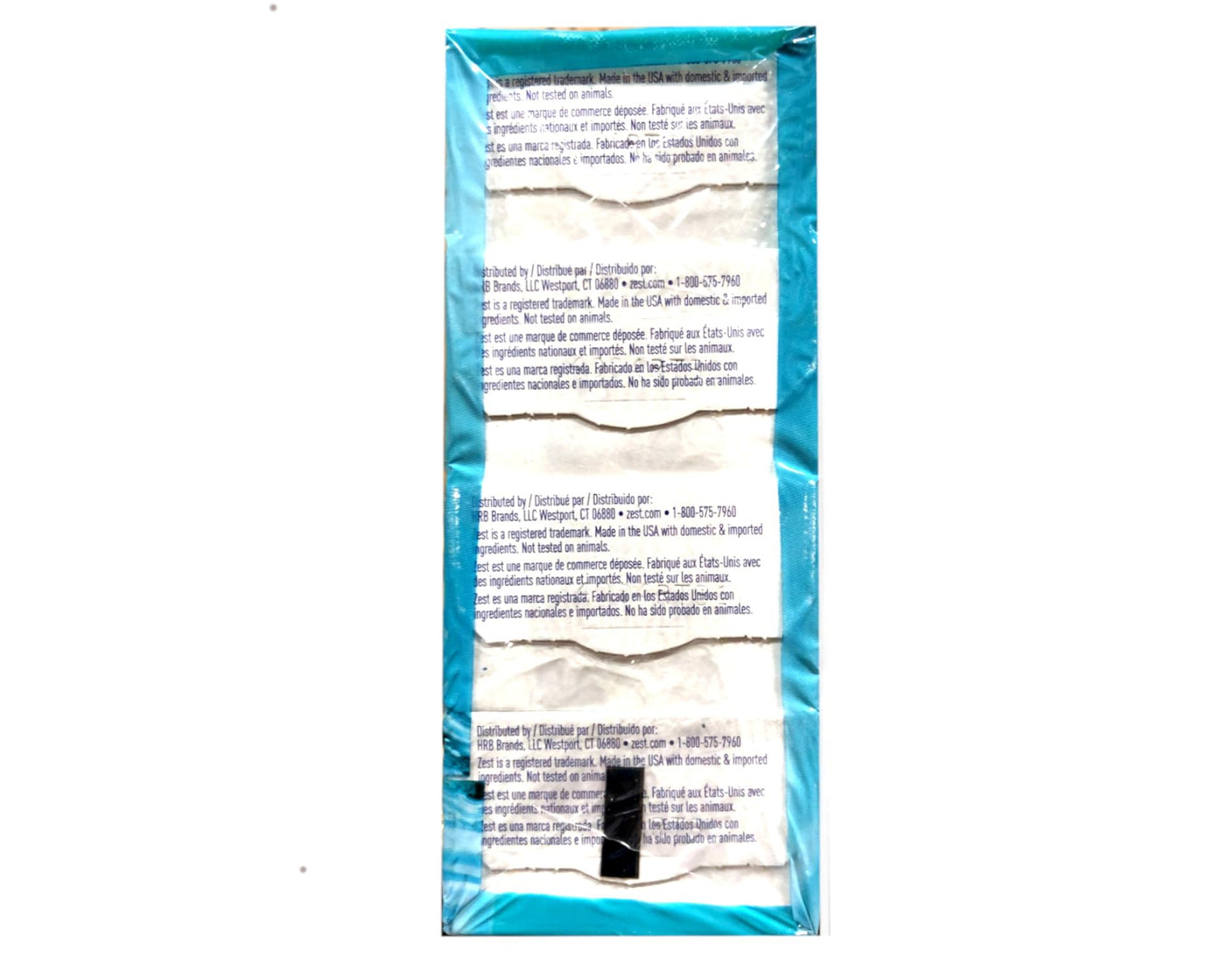 Zest 8-Bar Bath Size Soap, Aqua, 4 Ounce per bar, 8 bars, 32 Ounce