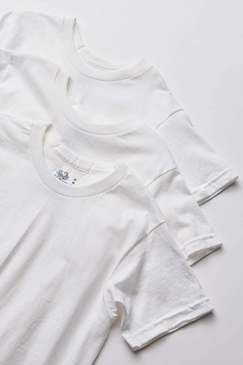Fruit of the Loom Boys' Cotton White T Shirt (4T, Boys - 3 Pack - White)