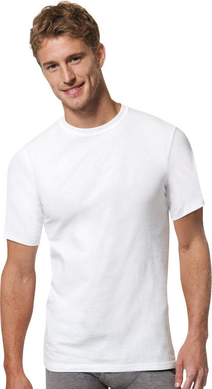 Hanes Men's 3-Pack X-Temp Comfort Cool Crew, White, Medium