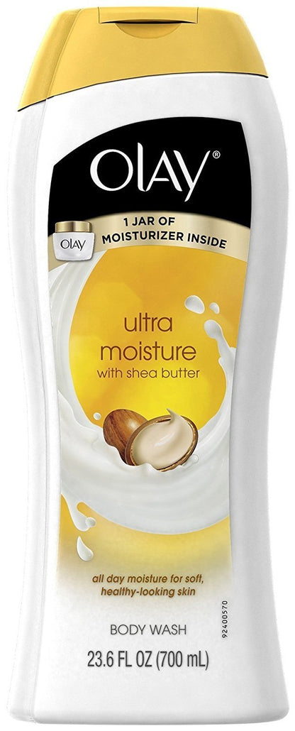 Olay Ultra Moisture Shea Butter Body Wash, 23.6 Ounce (Pack of 4)