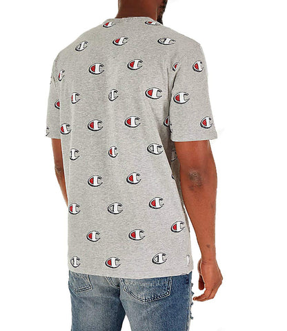 Champion Men's Heritage Tee, MULTI SCALE SCRIPT BLACK, Medium