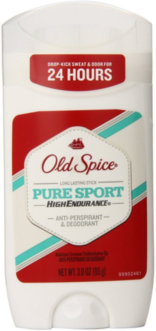 Old Spice High Endurance Anti-Perspirant & Deodorant, Pure Sport 3 oz (Pack of 5)