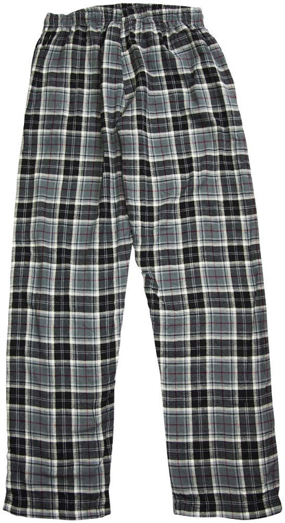 Hanes Men's Plaid Flannel Lounge Sleep Pant, Black, Grey 41521-XX-Large