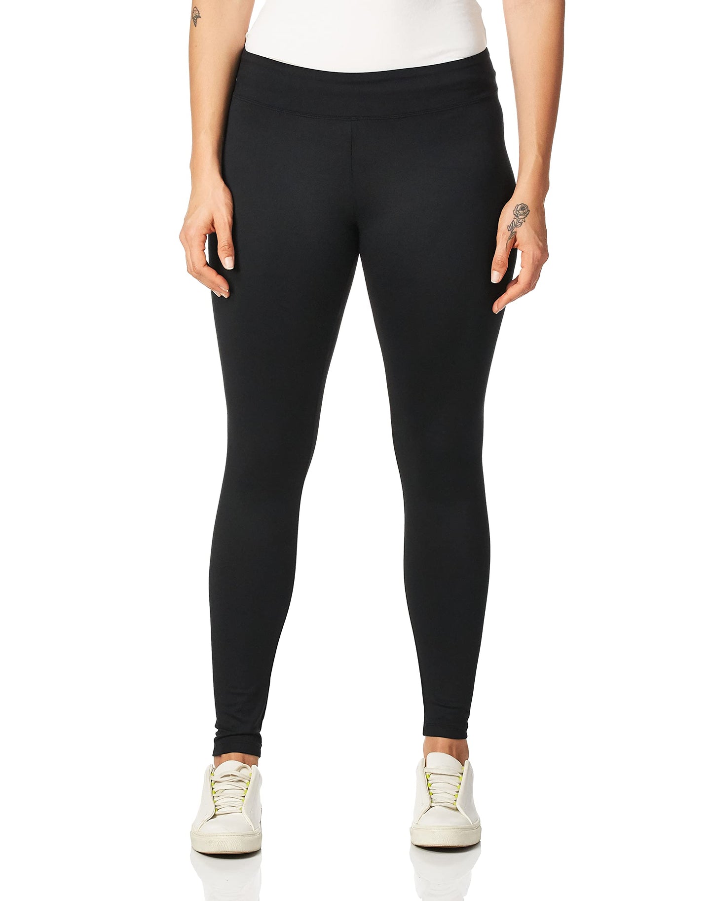 Hanes Women's Constant Comfort Leggings Q71127 1 Pair, Black, Medium