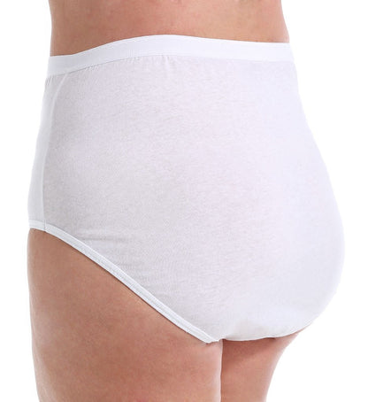 Fruit of the Loom Women's Plus-Size Ladies Ffm 3 Pack Comfort Solutions Non-Binding Brief Panties, Assorted, 10