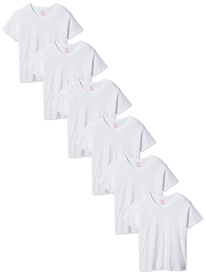 Hanes Ultimate Men's 6-Pack Best V-Neck T-Shirt