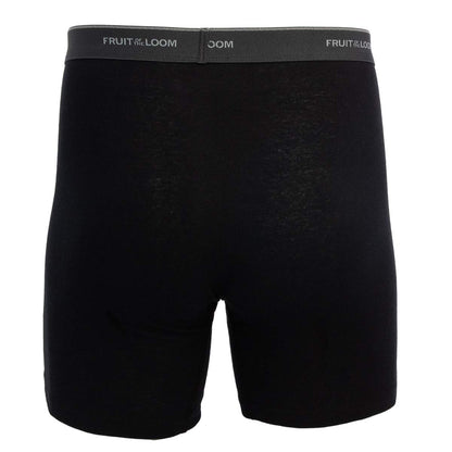 Fruit of the Loom, 12 Pack Random, Mens Underwear, Size Medium, Cotton Underwear, Boxer Briefs with Fly, Tag Free