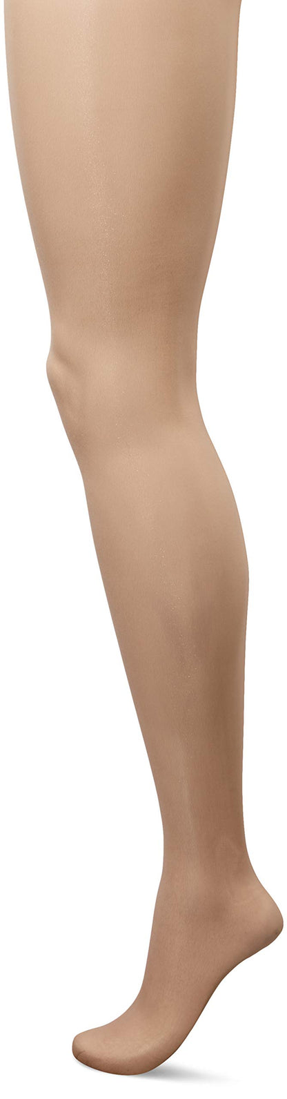 L'eggs Silken Mist Ultra Sheer Women's Tights with Run Resist, Control Top, Sheer Toe, Nude, Size Q (Pack of 3)