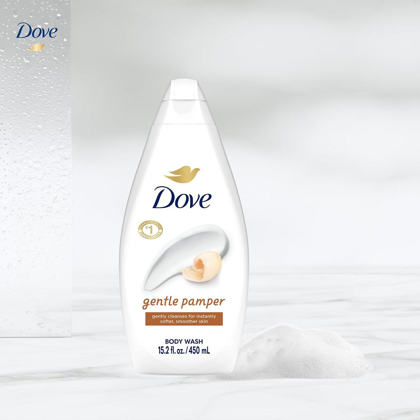 Dove Body Wash, Gentle Pamper 3-Pack - Soothing Moisturizing Cleanser for Soft Skin, 15.22 Oz Ea