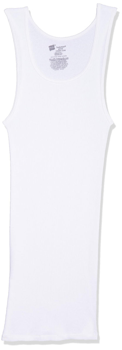 Hanes Mens White A-Shirt 3-Pack, 3X, White