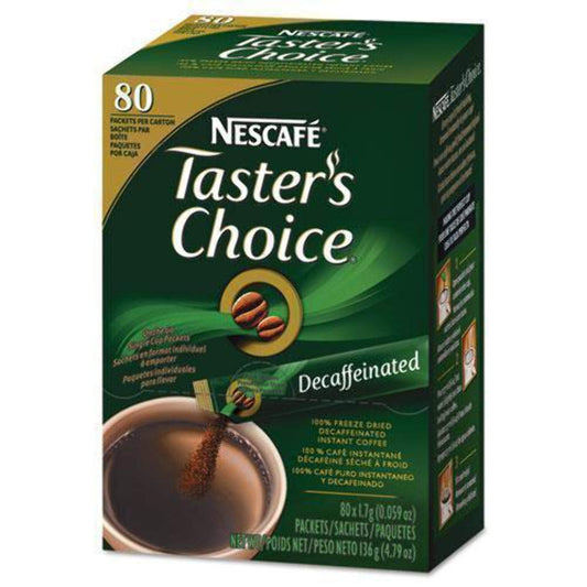 Nestle 66488 Premium Instant-coffee Single-serve Sticks Decaf .06oz 80/box