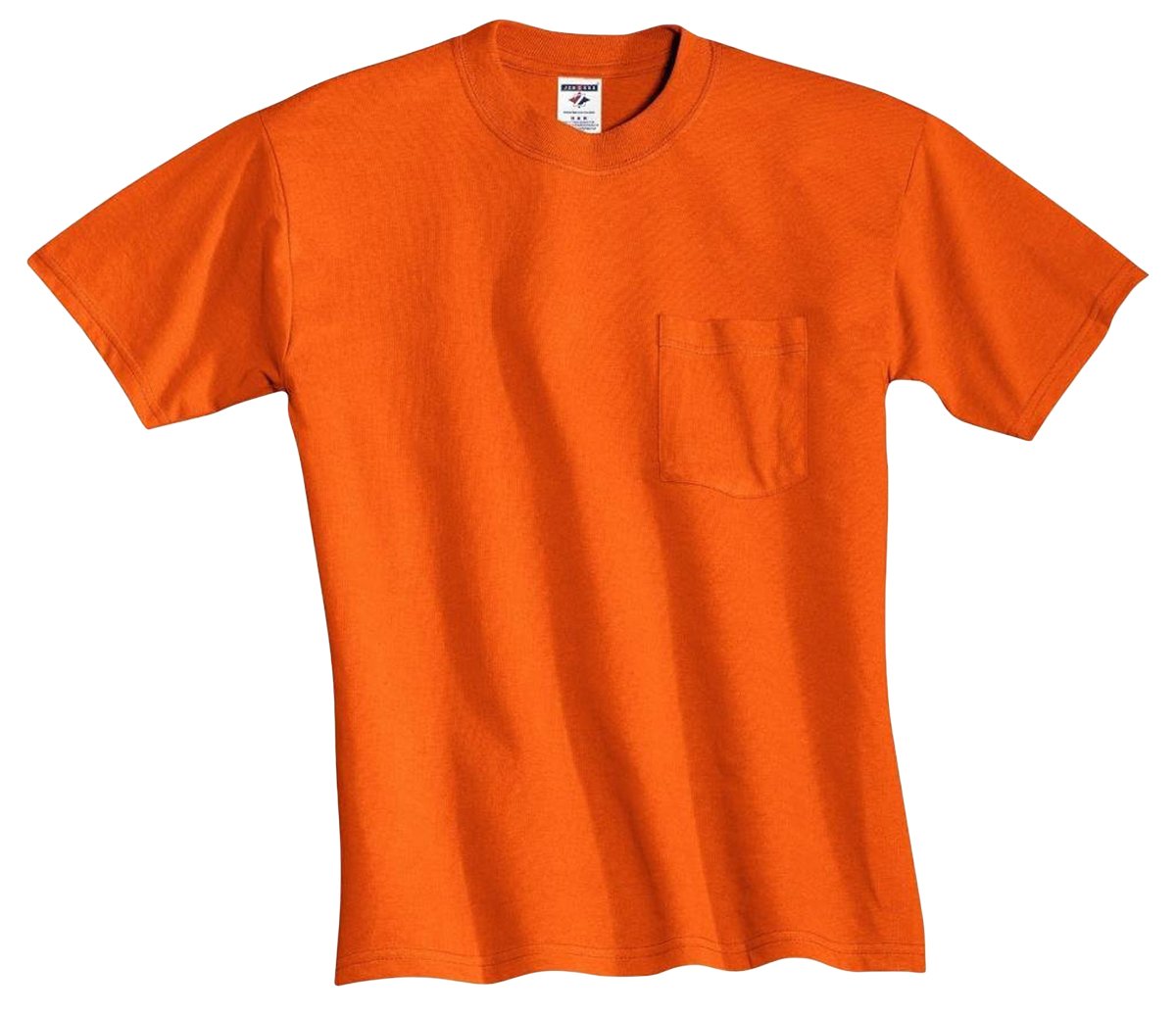 Jerzees mens 5.6 oz. 50/50 Heavyweight Blend T-Shirt(29M)-SAFETY ORANGE-L