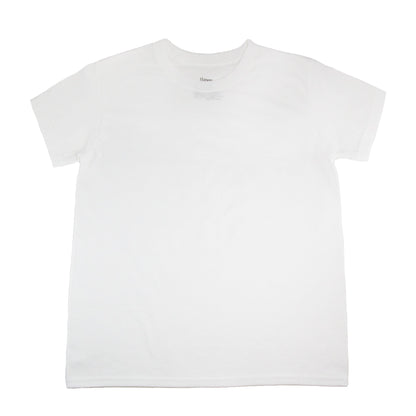 Hanes Boys ComfortSoft Crewneck T-Shirt 3 Pack, White - Medium (10-12)