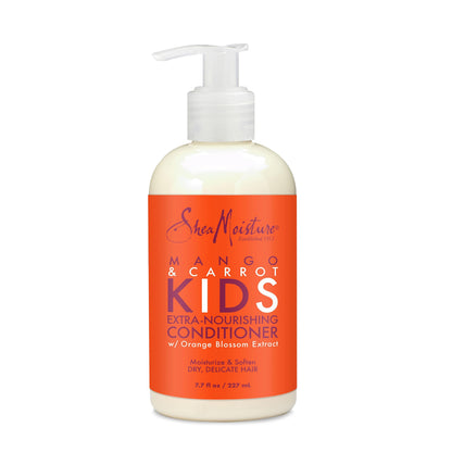 SheaMoisture Kids Conditioner for Kids Hair Mango and Carrot Sulfate Free Conditioner 8 oz