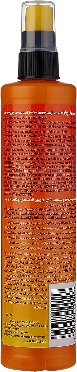 Armor All Protectant by Armor All, Car Interior Cleaner Original Protectant Formula Delivers Protection and Shine, 10 Oz