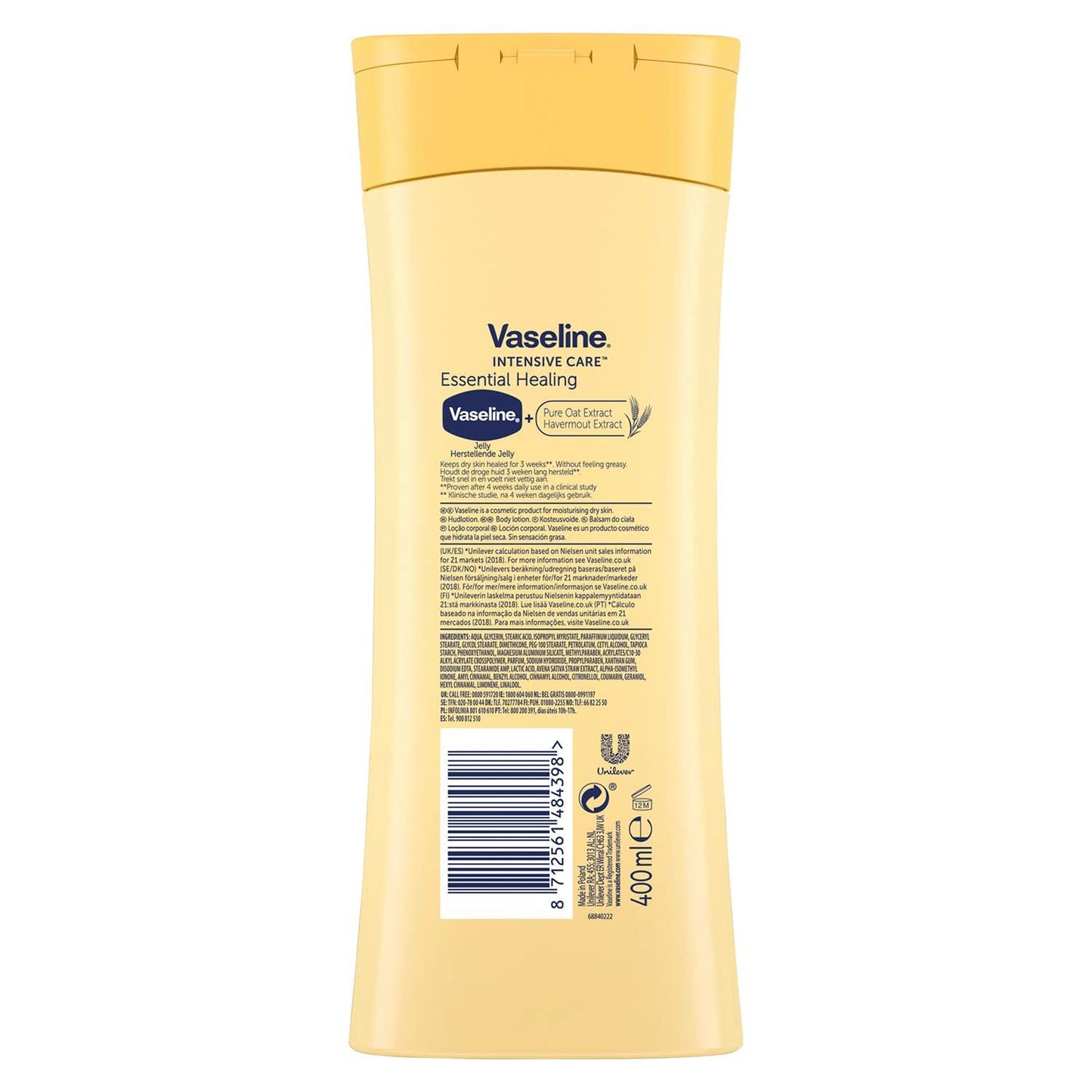 Vaseline Essential Moisture Daily Body Lotion, 13.52 Ounce