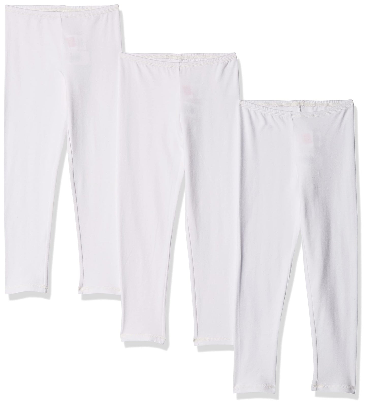 Hanes girls (Pack of 3) Legging, White, X-Small US