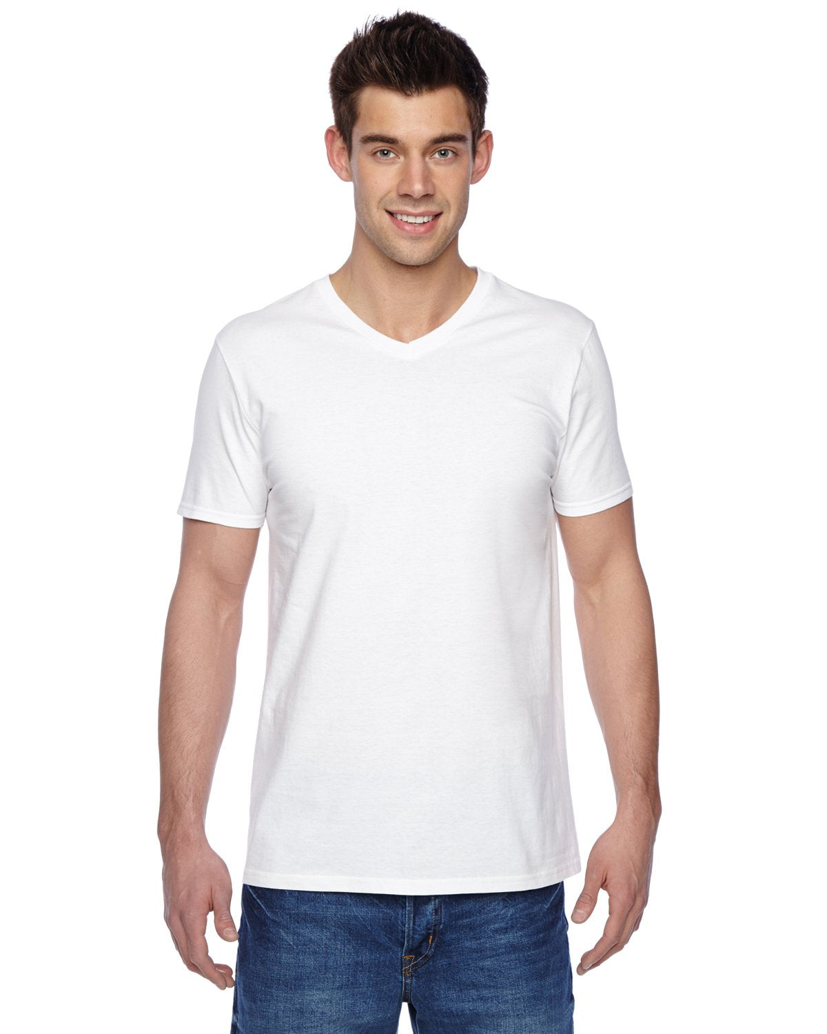 Fruit of the Loom SFVR Sofspun T-Shirt (White, Small)