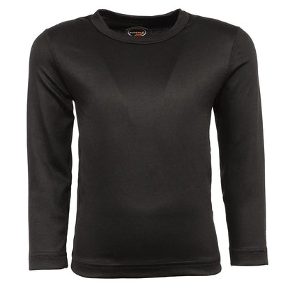 Duofold Boys Mid Weight Varitherm Thermal Shirt Shirt, Black, Large