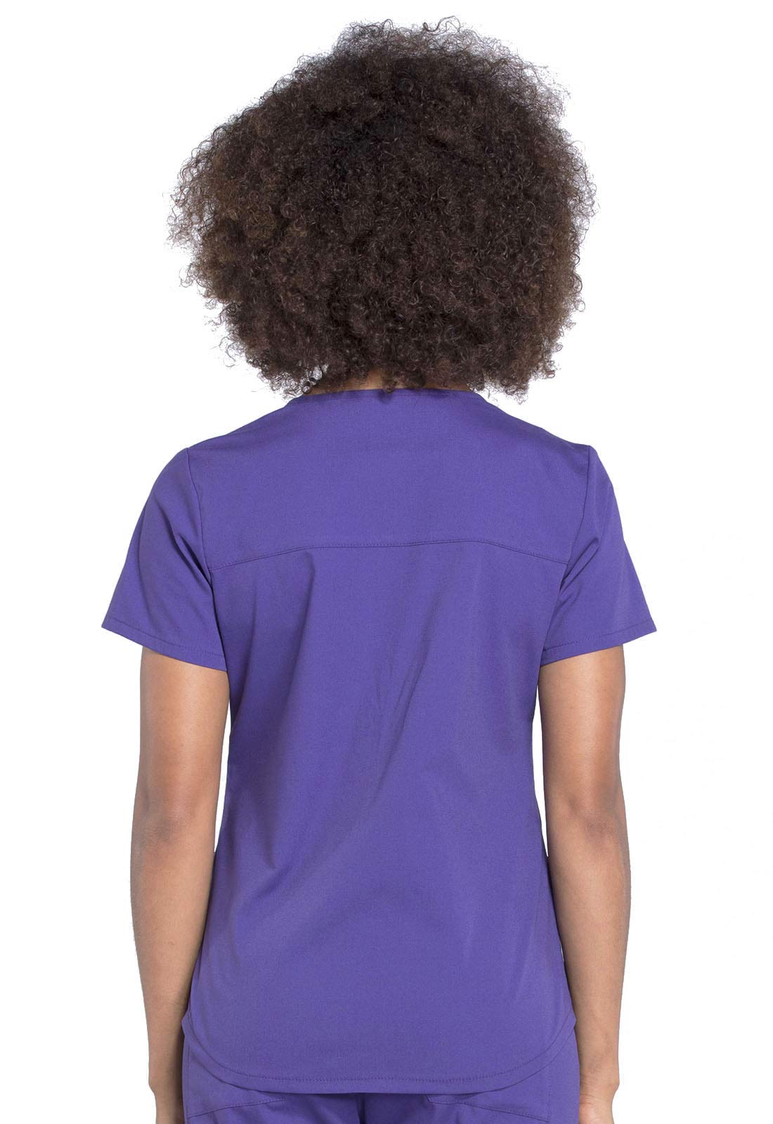 CHEROKEE Workwear Professionals Women Scrubs Top V-Neck Plus Size WW665, 3XL, Grape