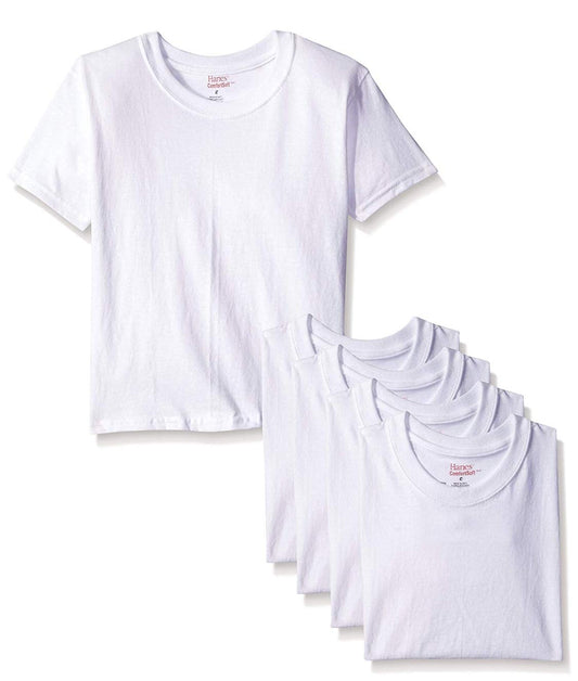 byHanes Hanes Big Boys' Crew (Pack Of 3) (White, Medium (26"-30" Chest))