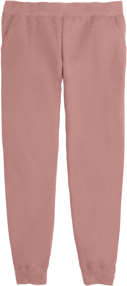 Hanes Comfortblend EcoSmart Joggers, Midweight Cotton-Blend Fleece Sweatpants for Women, Mauve