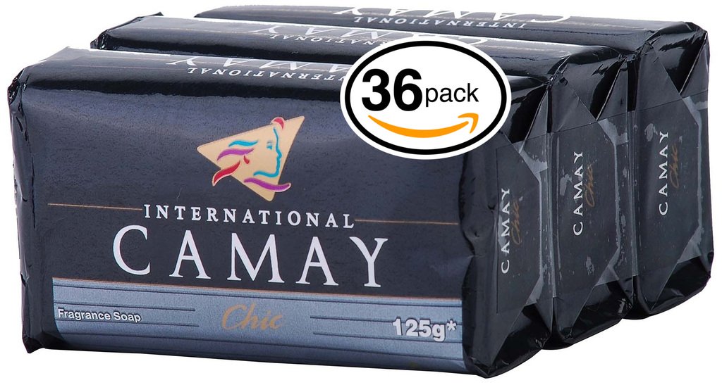 Camay Classic Softly Scented Bar Soap (Pack of 36) All-in-one exfoliating and moisturizing soap Leaves Skin Smooth & Radian! Great for Hands, Face & Body! (36 Bars, 4.4oz Each Bar)