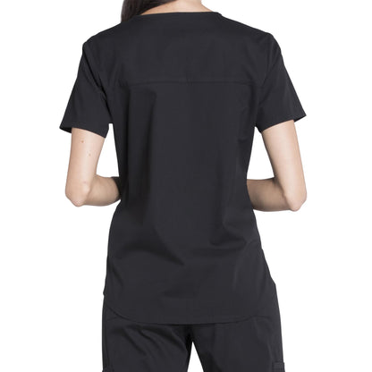 CHEROKEE Workwear Professionals Women Scrubs Top V-Neck Plus Size WW665, 3XL, Eggplant (Copy)