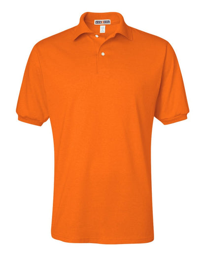 Jerzees Men's 2 Button Placket Welt Knit Collar Polo Shirt, Sandstone, Small