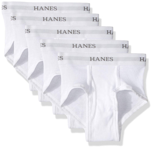 Hanes boys Ultimate White 5-pack Briefs, Assorted, X-Small US