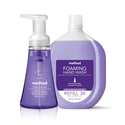 Method Foaming Hand Soap Refill, Sweet Water, Recyclable Bottle, Biodegradable Formula, 28 Fl Oz (Pack of 4)