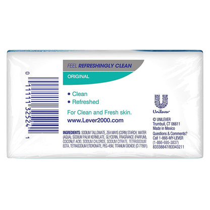 Lever 2000 Original Refreshing Bar Soap, Perfectly Fresh 4 oz, 2 ea (Pack of 5)