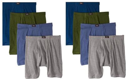 Hanes Men's 8Pack Assorted Comfort Soft Waistband Boxer Briefs Cotton Underwear, 2X-Large