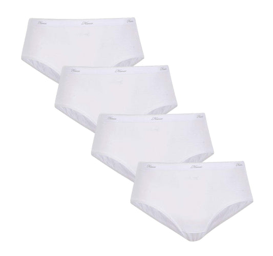 Hanes Ultimate Women's Comfort Cotton Hipster Panties (9, Hanes Platinum 100 Cotton White 4 Pack)